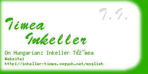 timea inkeller business card